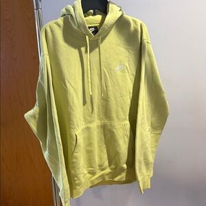 Nike Men's Light Yellow Hoodie